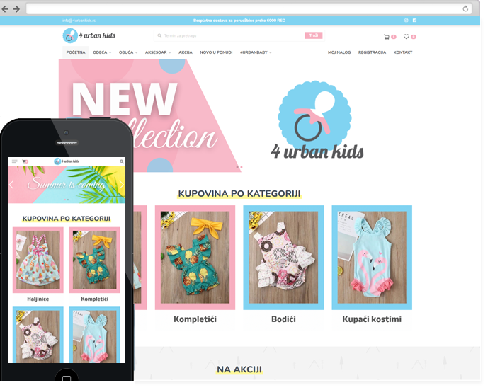 izrada internet prodavnice 4 urban kids