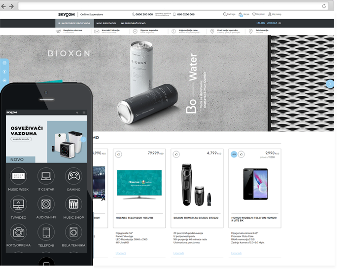 izrada internet prodavnice Skycom